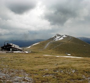 Hora Klosterwappen v pohoří Schneeberg