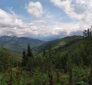 Pohled na Veporské vrchy