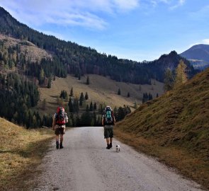 Trek v Národním parku Berchtesgaden v Německu