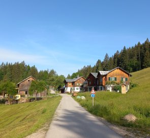 Usedlost Waldgraben kousek od parkoviště