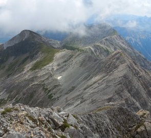 Traverz towards Hintere Groβwandspitze