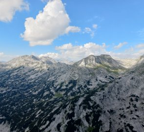 Výhledy z hřebínku na Totes Gebirge