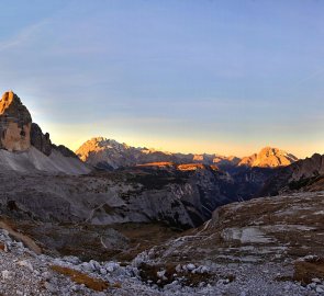 Sunrise at Tre Cime in the Dolomites