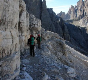 Ferrata Alpinisteig v Sextenských Dolomitech