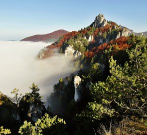 Podzimní inverze v Súľovských skalách