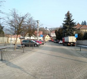 Parkoviště v obci Lelekovice