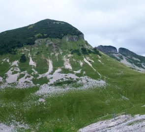 Zpětný pohled na horu Bräuningzinken
