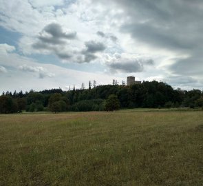 Pohled na Landštejn po cestě do Vitíněvsi