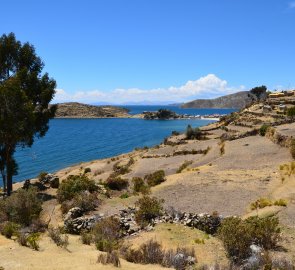 Challapampa marina on Lake Titicaca