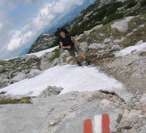 Mountain trail to the Simony Hütte