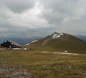 Horská chata Fischer Hütte a hora Klostervawappen