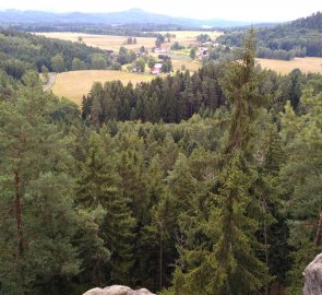 Výhled z hradu Šaunštejn