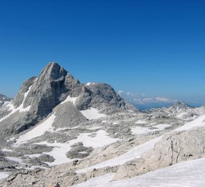 Hora Schermberg během výstupu na Grosser Priel 2 515 m n. m.