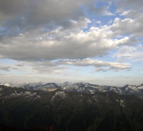 Schladminské Taury z vrcholu hory Grosser Knallstein