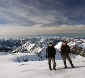Vrchol Hochturm 2081 m n. m. v pohoří Hochschwab