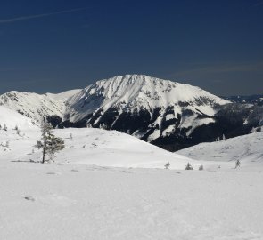 Pohled na pohoří Veitsch Alpe z hory Seeleiten
