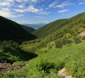 Zpětný pohled do Žiarské doliny v Roháčích