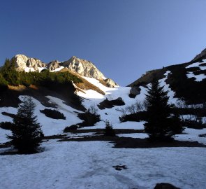 Horský kotel Karlboden v pohoří Schneealpe
