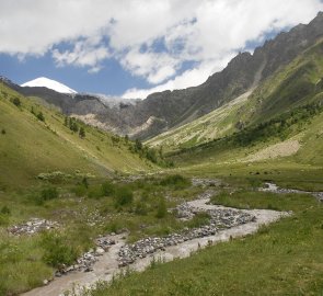 Pohled na horní partie doliny Těrskol
