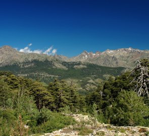 North view of Monte Cinto 2,706 m above sea level in Corsica