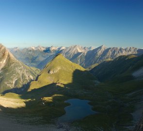 Pohoří Allgäuské Alpy z Lechtálských Alpy