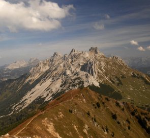 Hora TAC Spitze z vrcholu hory Polster