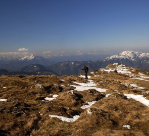 Závěrečné metry pod vrcholem Ötscheru