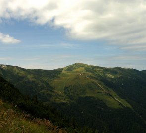 Pohled na Veĺký Kriváň 1 709 m n. m.