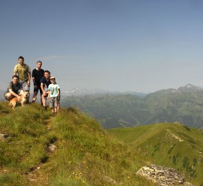 Vrchol hory Schreinl 2 154 m n. m. v Rottenmannských Taurách