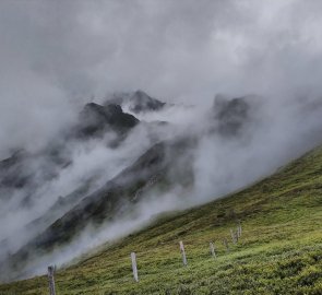 The clouds briefly showed the next direction of the trek