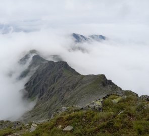 The ridge we climbed to Gamskarspitze