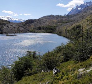 Jedna z lagun v parku Torres del Paine