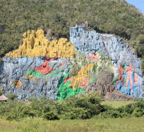 Mural de la Prehistoria v národním parku Viñales na Kubě