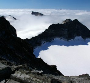Pohled z vrcholu Galdhopiggenu