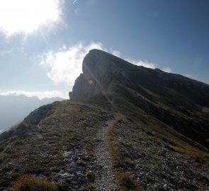 Stezka na vrchol hory Kaiserschild