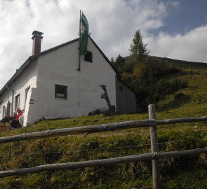 Horská chata Leobner Hütte v pohoří  Hochschwab