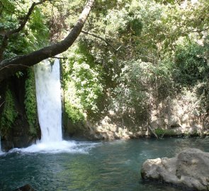 Vodopád Banias - největší vodopád v Izraeli