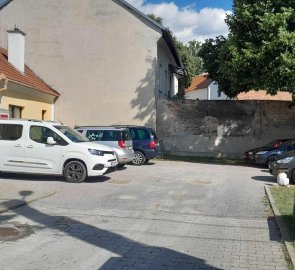 Parking in the village of Ochoz u Brna