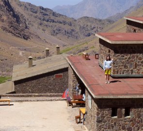 Chata Refuge Toubkal - základní tábor při výstupu na Jebel Toubkal