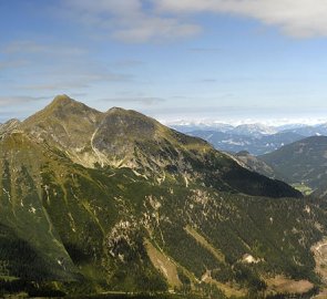 Pohled na Seckauské Taury z hory Speikletenberg