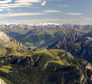 Dolomity - pohled na Dürrenstein