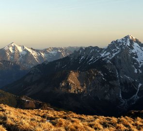 Lugauer 2 208 m n. m., Tanischbachturm 2 036 m n. m.., Hoch Kogel 2 105 m n. m. a Kaiserschild 2 084 m n. m.