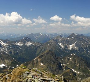Pohled na Rottenmannské Taury z vrcholu hory Geierhaupt