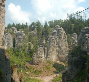 Skalní věže v Prachovských skalách