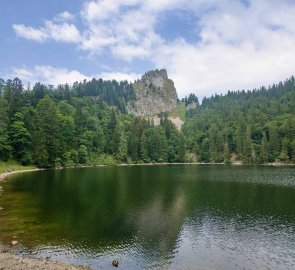 Jezero Monichsee ve výšcee 1400 m n. m.