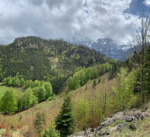 Pohled na předhůří Totes Gebirge