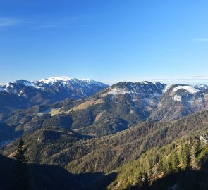 Pohled na sousední Veitsch Alpe