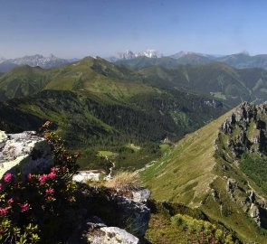 View of the Low Tauern Mountains from the Goldkogel