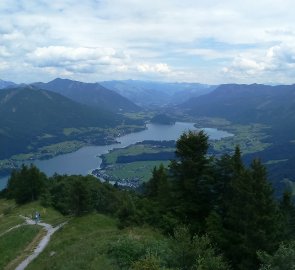 Pohled na jezero Wolfgangsee