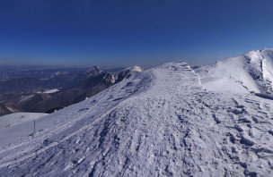Winter ascent to Velký Kriváň in Malá Fatra